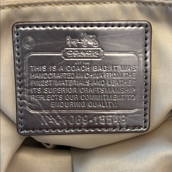 Coach Madison East West Chain Link Signature Tote - Picture 8 of 10